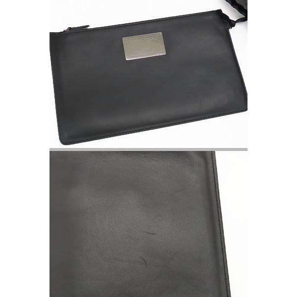 激レア　ボッテガヴェネタ　ブラックリネン　キャンバス　イントレスクエアクッション BOTTEGA VENETA（ボッテガ・ヴェネタ） 新品同様 ボッテガ ヴェネタ
