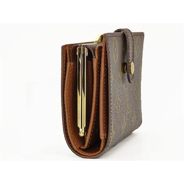 ルイヴィトン モノグラム ヴィエノワ がま口 二つ折り財布 ブラウン コンパクト LOUIS VUITTON（ルイ・ヴィトン） 未使用 モノグラム ポルトフォイユ