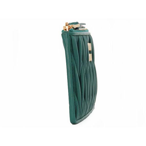 miu miu（ミュウミュウ） 新古品 マテラッセ ポーチウォレット コイン
