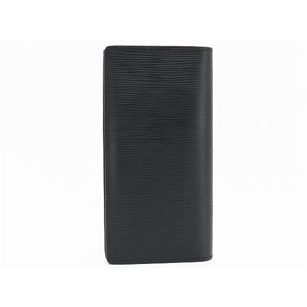 美品 ルイヴィトン エピ ポルトフォイユ ブラザ 財布 二つ折り 黒 ブラック LOUIS VUITTON（ルイ・ヴィトン） ほぼ新品 エピ ポルトフォイユ