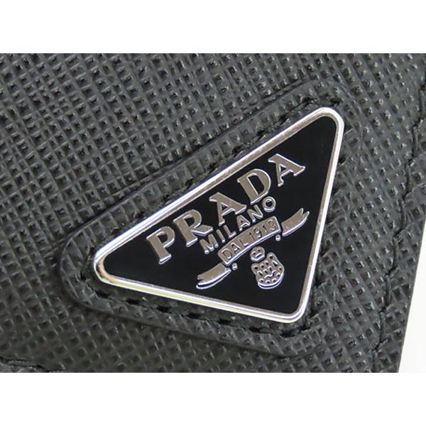 未使用 プラダ PRADA サフィアーノ トライアングル カードホルダー
