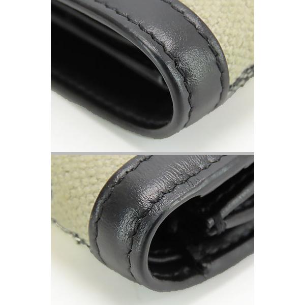 ほぼ新品 セリーヌ  トリオンフ キャンバス スモールフラップウォレット 三つ折り財布 コンパクト財布 ブラック 10D782DAW.38NO CELINE（セリーヌ） ほぼ新品 トリオンフ キャンバス スモールフラップ