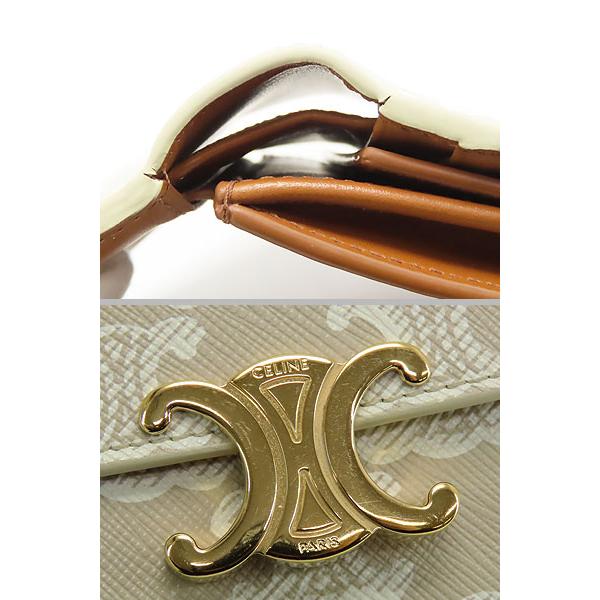 CELINE 美品 セリーヌ トリオンフ スモールフラップウォレット CELINE 美品 セリーヌ トリオンフ スモールフラップウォレット