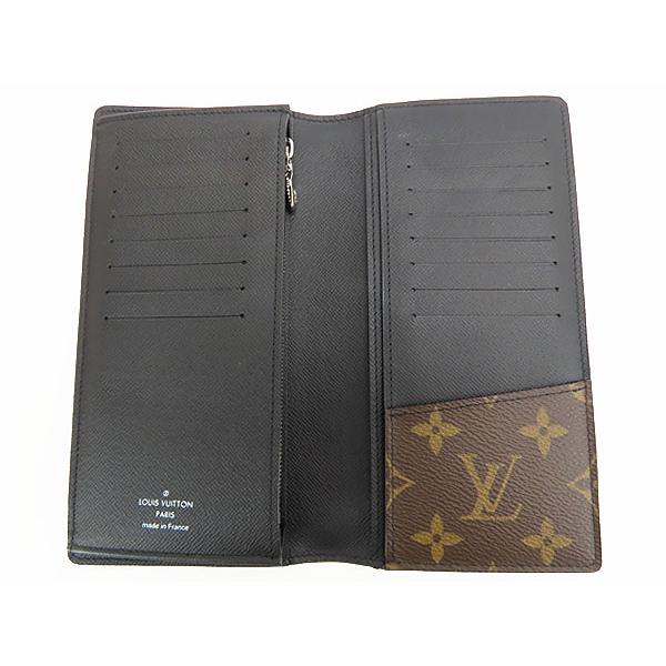 【ほぼ新品】ルイヴィトン モノグラム マカサー ポルトフォイユ ブラザ 長財布 LOUIS VUITTON（ルイ・ヴィトン） 超美品 モノグラム マカサー