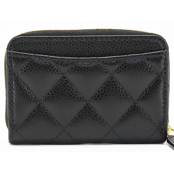 未使用級 シャネル CHANELマトラッセ キャビアスキン小銭入れ 近年