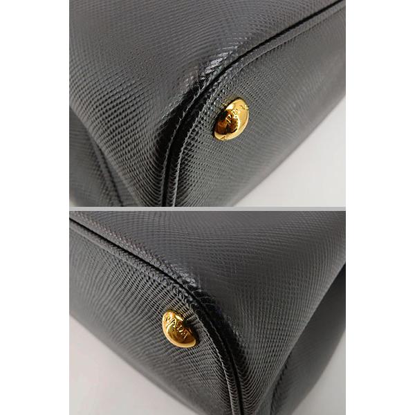PRADA（プラダ） ほぼ新品 ダブル サフィアーノレザー ミディアム