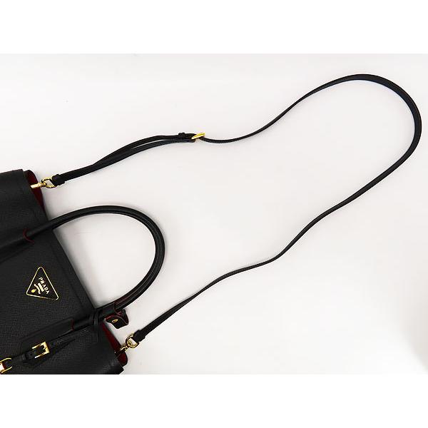 PRADA（プラダ） ほぼ新品 ダブル サフィアーノレザー ミディアム