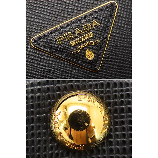 PRADA（プラダ） ほぼ新品 ダブル サフィアーノレザー ミディアム