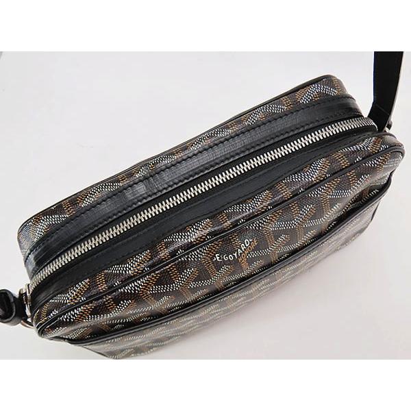 GOYARD ゴヤール  カップヴェールPM ショルダーバッグ - PVC レザー  ブラック ブラウン シルバー金具 クロスボディ ポシェット ポーチ 【本物保証】 GOYARD（ゴヤール） ショルダーバッグ カップヴェールPM ゴヤール