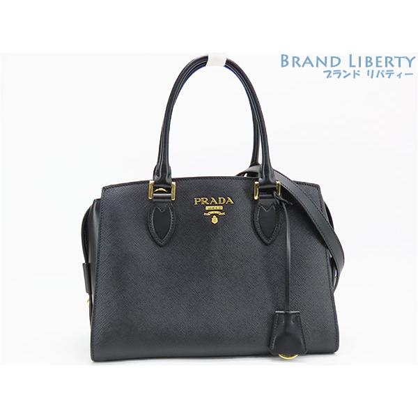 PRADA 超美品 プラダ サフィアーノ 2WAY ハンドバッグ トートバッグ 