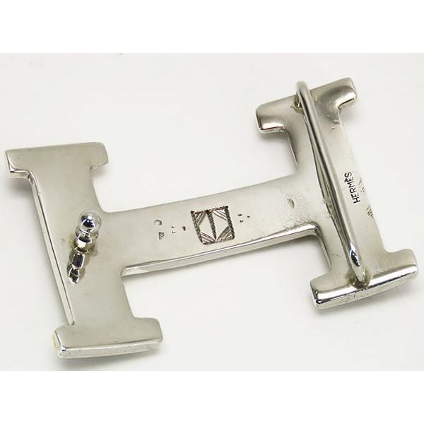 美品 エルメス  コンスタンス トゥアレグ族 シルバー Hバックル 手彫り仕上げ 32mm 32mmのベルトに適合 シルバー シルバー925 AG925 HERMES（エルメス） 美品 コンスタンス トゥアレグ族 シルバー H