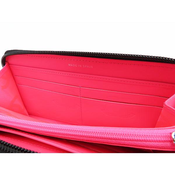 新古品 シャネル CHANEL カンボンライン ココマーク ラウンドファスナー長財布 ブラック カーフスキン A50078の画像
