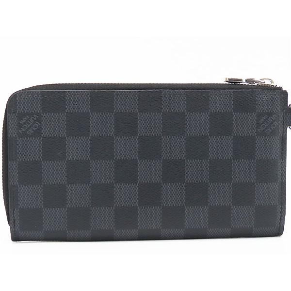 【美品】LOUIS VUITTON ジッピーウォレット ダミエ ポーチ　長財布 LOUIS VUITTON（ルイ・ヴィトン） 美品 ダミエグラフィット ジッピー