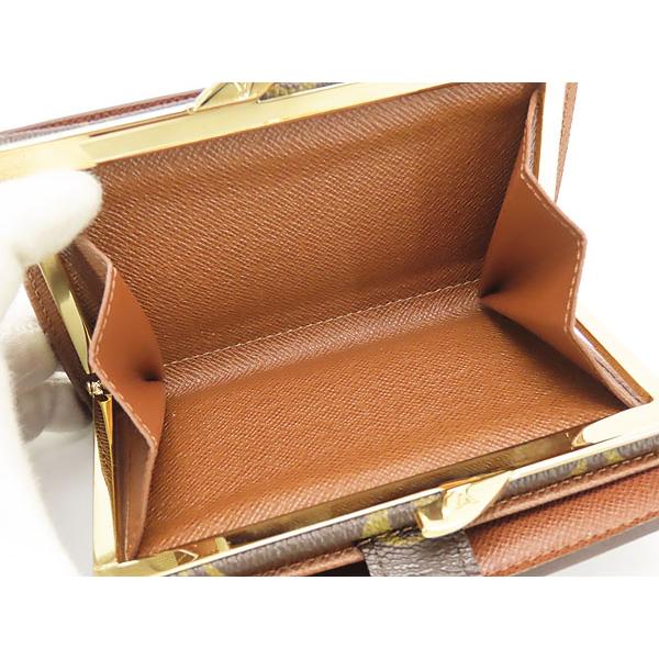 未使用 ルイヴィトン LOUIS VUITTON モノグラム ポルトフォイユ ヴィエノワ 二つ折り がま口財布 コンパクト財布 ダークブラウン PVC レザー M61674 LOUIS VUITTON - 未使用 ルイヴィトン LOUIS VUITTON モノグラム