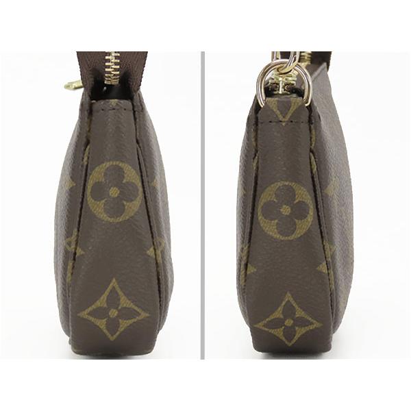 未使用 ルイヴィトン LOUIS VUITTON モノグラム ミニ ポシェット アクセソワール アクセサリーポーチ ハンドポーチ ダークブラウン M58009