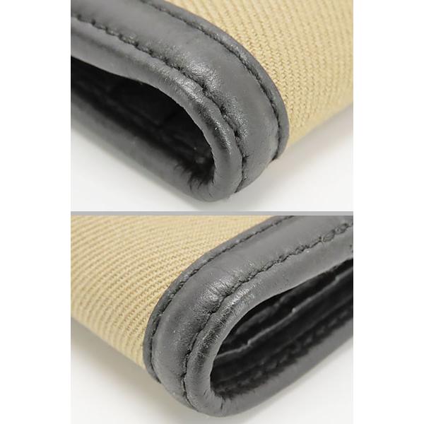 ほぼ新品 バーバリー  ハウスチェック Wホック財布 両面財布 コンパクト財布 ブラック ベージュ レザー キャンバス BURBERRY（バーバリー） ほぼ新品 ハウスチェック Wホック財布 両面
