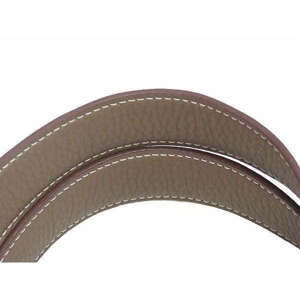 新古品 エルメス HERMES ピコタンロック 22 MM ハンドバッグ トートバッグ エトゥープ ベージュ系 ゴールド金具 トリヨンクレマンス W刻の画像