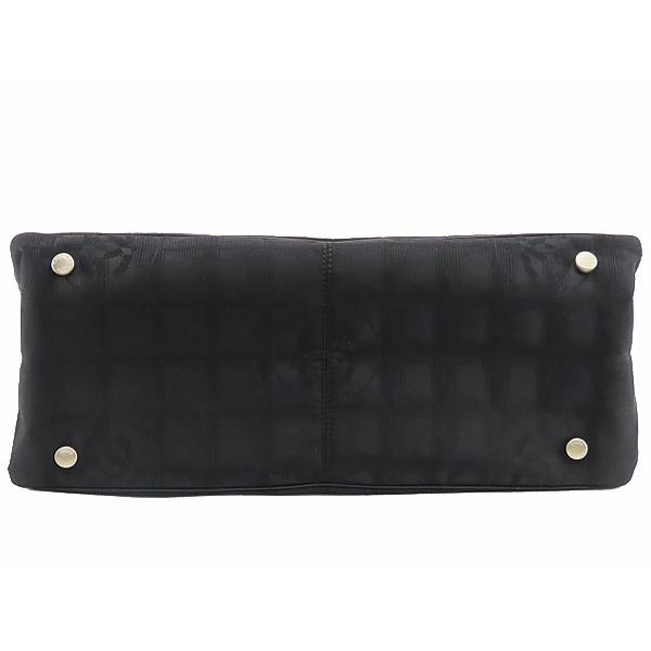 新品同様 シャネル CHANEL ニュートラベルライン トートMM トートバッグ ショルダーバッグ ブラック ナイロン A15991の画像