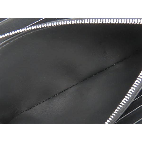 超美品 セリーヌ  ラージ ジップドウォレット ラウンドファスナー長財布 新ロゴ ブラック カーフレザー 10B553BEL.38SI CELINE（セリーヌ） 超美品 ラージ ジップドウォレット ラウンド