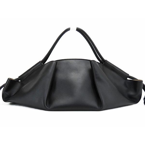 美品 ロエベ パセオ アナグラム 2WAY ハンドバッグ ショルダーバッグ 黒 LOEWE（ロエベ） 超美品 パセオバッグ ノット 2WAY ハンドバッグ 斜め