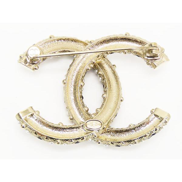 CHANEL（シャネル） 新品同様 ココマーク パール ブローチ シャンパン