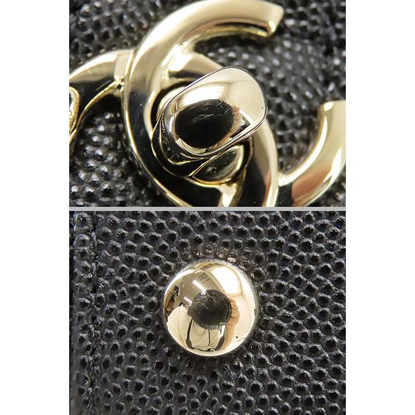 マトラッセ 新古品 シャネル キャビアスキン ココハンドル XS トップ