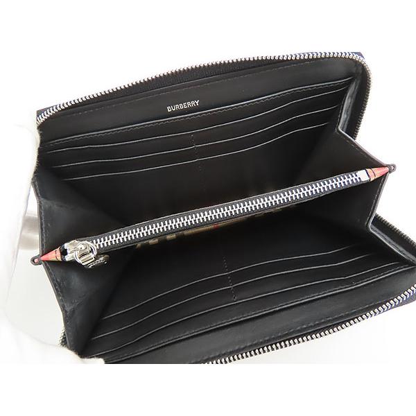 BURBERRY 未使用 バーバリー ヴィンテージチェック ラウンドジップ  