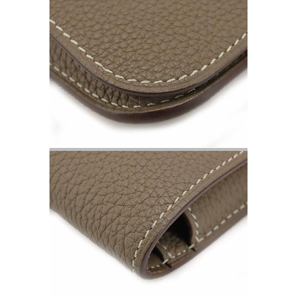 HERMES 美品 エルメス ドゴン デュオ GM 二つ折り長財布 コインケース  