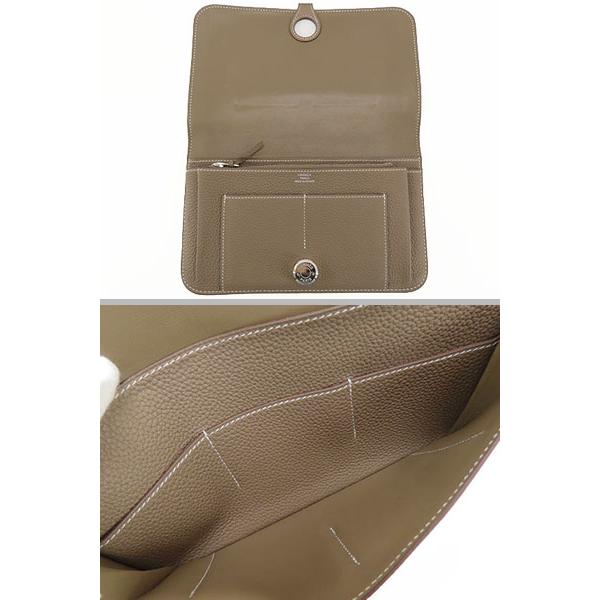 美品 エルメス HERMES ドゴン デュオ GM 二つ折り長財布 コインケース  