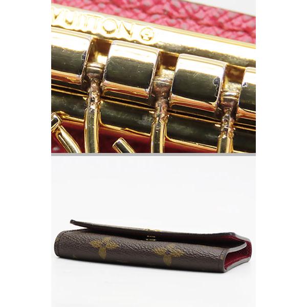 ルイ・ヴィトン、美品モノグラム、フューシャー、ミュルティクレ6連キーケース LOUIS VUITTON（ルイ・ヴィトン） 超美品 モノグラム ミュルティクレ6