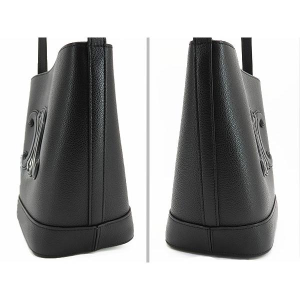 CELINE スモールバケット キュイル トリオンフ　ブラック　セリーヌ CELINE（セリーヌ） レアほぼ新品 スモール バケット キュイル