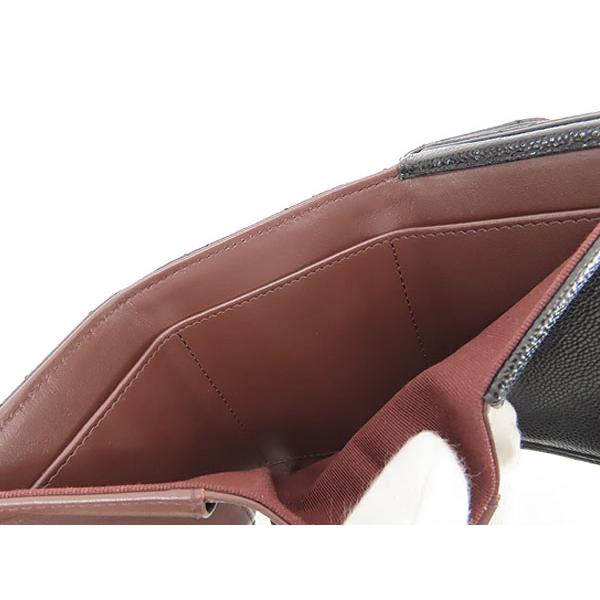 新品同様 シャネル マトラッセ キャビアスキン スモール フラップ ウォレット ミニウォレット 三つ折り財布 コンパクト財布 ブラック AP0230 A84401の画像