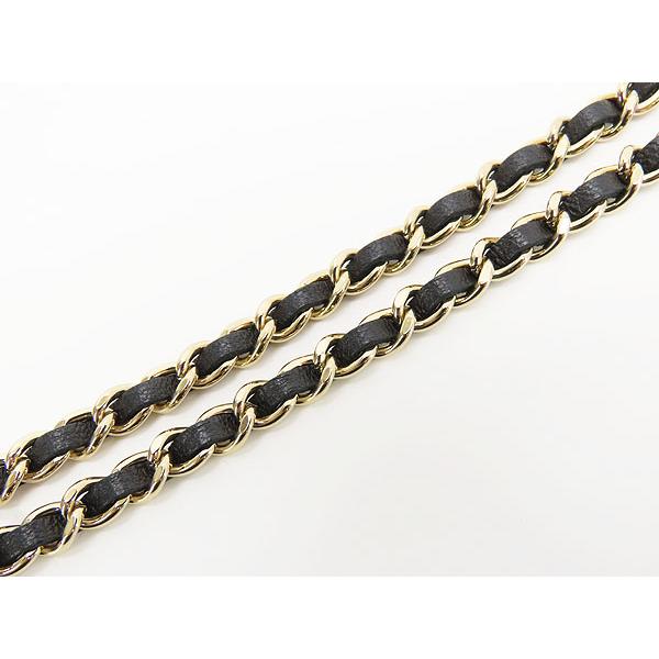 新品同様 シャネル CHANEL マトラッセ ココマーク チェーンストラップ付き カードケース パスケース 定期入れ IDケース ブラック ラムスキン A01745の画像