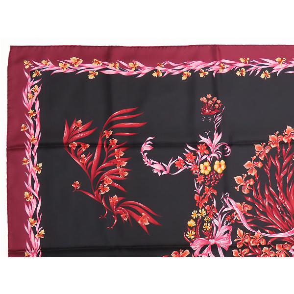 HERMES（エルメス） 未使用 カレ90 H.d'Origny CHEVAL fleuri 花咲く馬