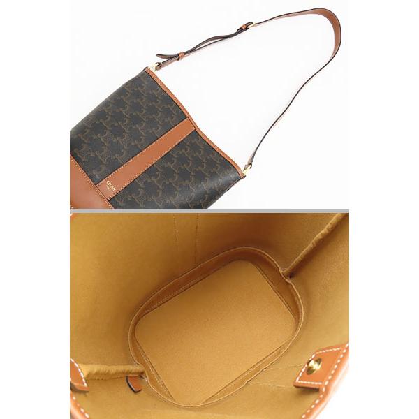 CELINE 超美品 セリーヌ トリオンフ スモール バケット バケツ型