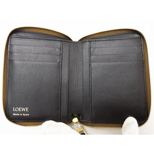 現行【未使用級】LOEWE ノット コンパクト ジップアラウンド ウォレット ノット コンパクト ジップアラウンド ウォレット（シャイニーナパ