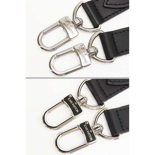 ほぼ新品 ルイヴィトン LOUIS VUITTON ショルダーストラップ 調整可能 ブラック レザー_3
