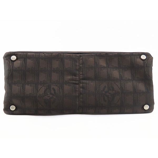 新品同様 シャネル CHANEL ニュートラベルライン トートMM トートバッグ ショルダーバッグ ハンドバッグ マロン ダークブラウン ナイロン A15991の画像