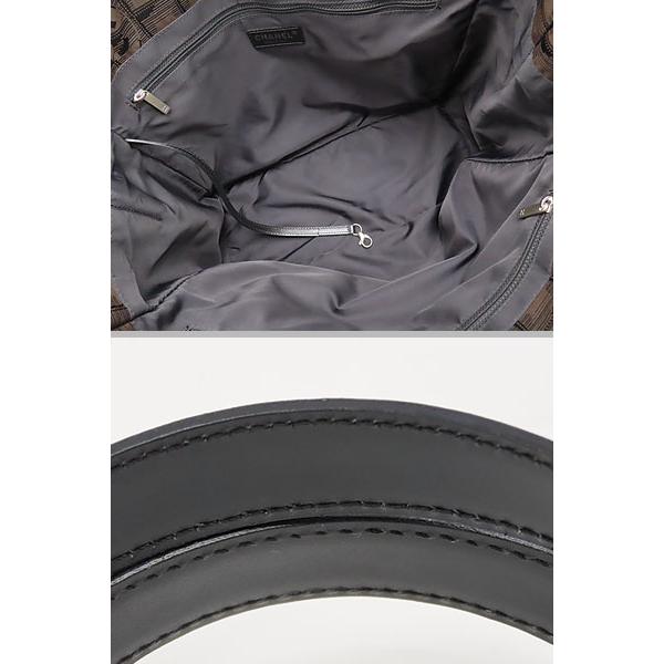 新品同様 シャネル CHANEL ニュートラベルライン トートMM トートバッグ ショルダーバッグ ハンドバッグ マロン ダークブラウン ナイロン A15991の画像