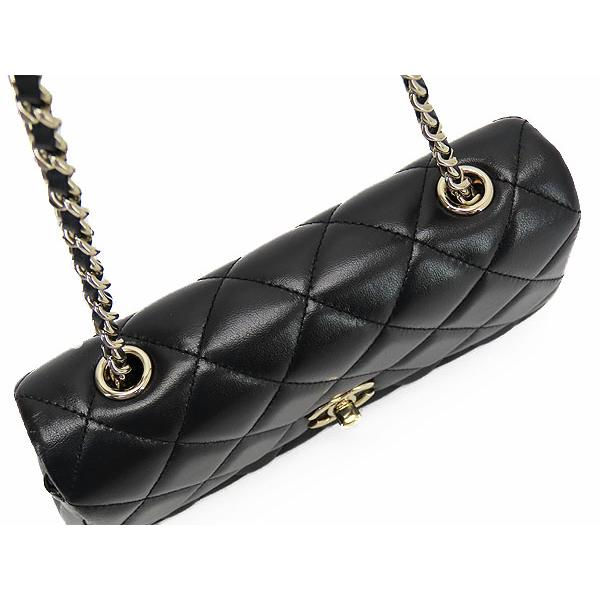 マトラッセ ほぼ新品 シャネル CHANEL ミニ フラップ バッグ チェーン