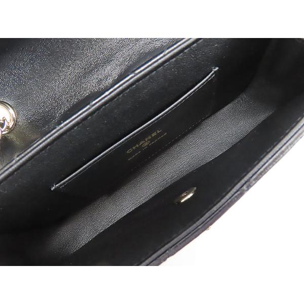 マトラッセ ほぼ新品 シャネル CHANEL ミニ フラップ バッグ チェーン