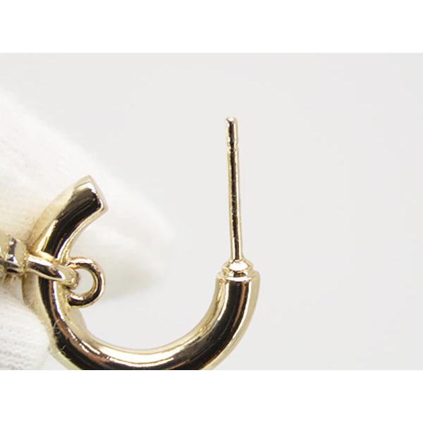 CHANEL（シャネル） 新品同様 ココマーク ラメ スイング フープ ピアス