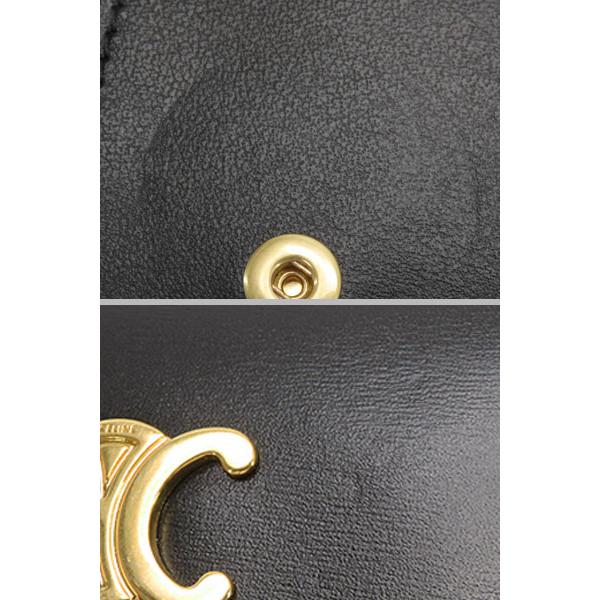 CELINE（セリーヌ） 超美品 トリオンフ シャイニーカーフスキン 6連