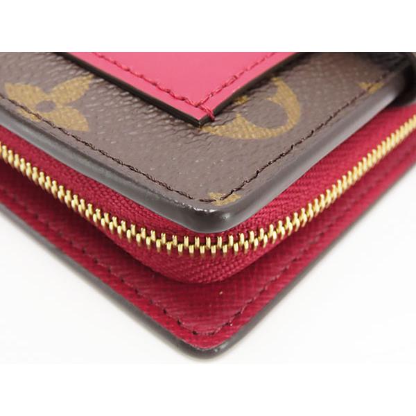 ☆美品☆ルイヴィトン 二つ折り財布 モノグラム ポルトフォイユジュリエット 赤 LOUIS VUITTON（ルイ・ヴィトン） 未使用 モノグラム ポルトフォイユ