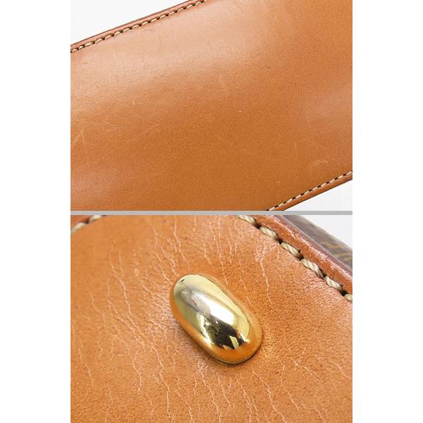 美品 セリーヌ CELINE ヴィンテージ マカダム 2WAY ミニ ハンドバッグ ショルダーバッグ ポシェット ブラウン_9