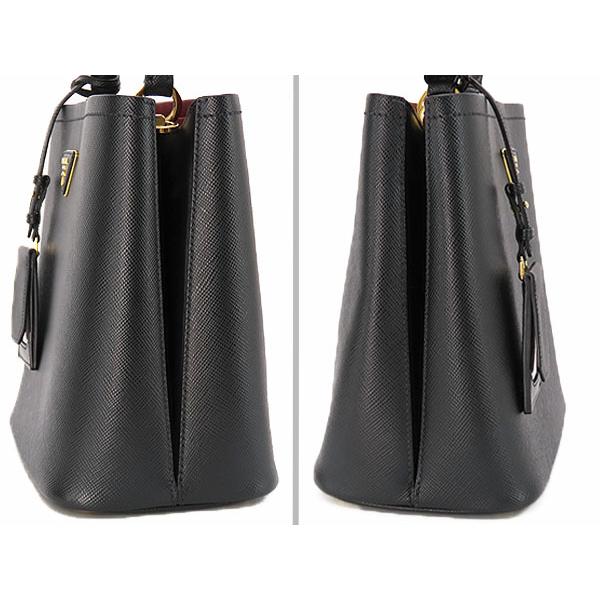 PRADA（プラダ） 外超美品 パニエ サフィアーノレザー ミディアム 2WAY