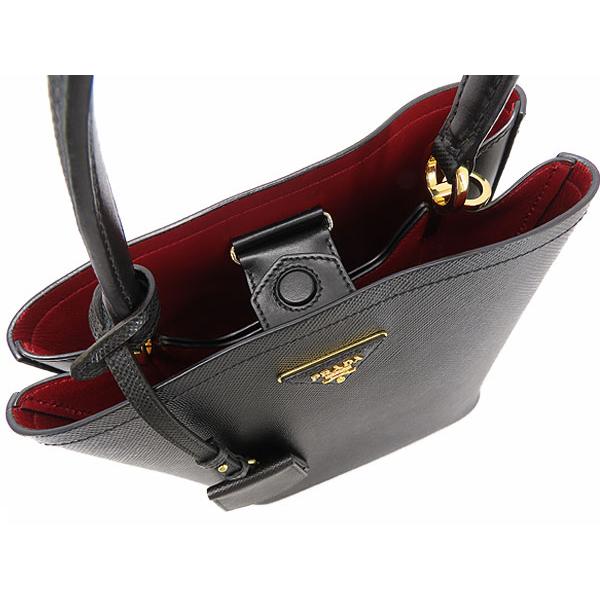 PRADA（プラダ） 外超美品 パニエ サフィアーノレザー ミディアム 2WAY