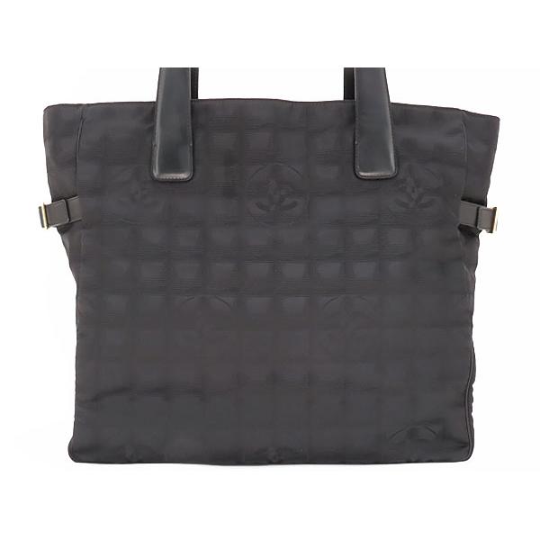 ほぼ新品 シャネル CHANEL ニュートラベルライン トートGM トートバッグ ショルダーバッグ ブラック ナイロン A15825の画像