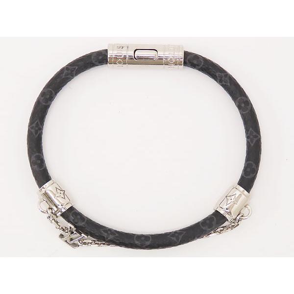 非常に美品。LOUIS VUITTON モノグラム エクリプス ブレスレット LOUIS VUITTON（ルイ・ヴィトン） 超美品 モノグラム エクリプス