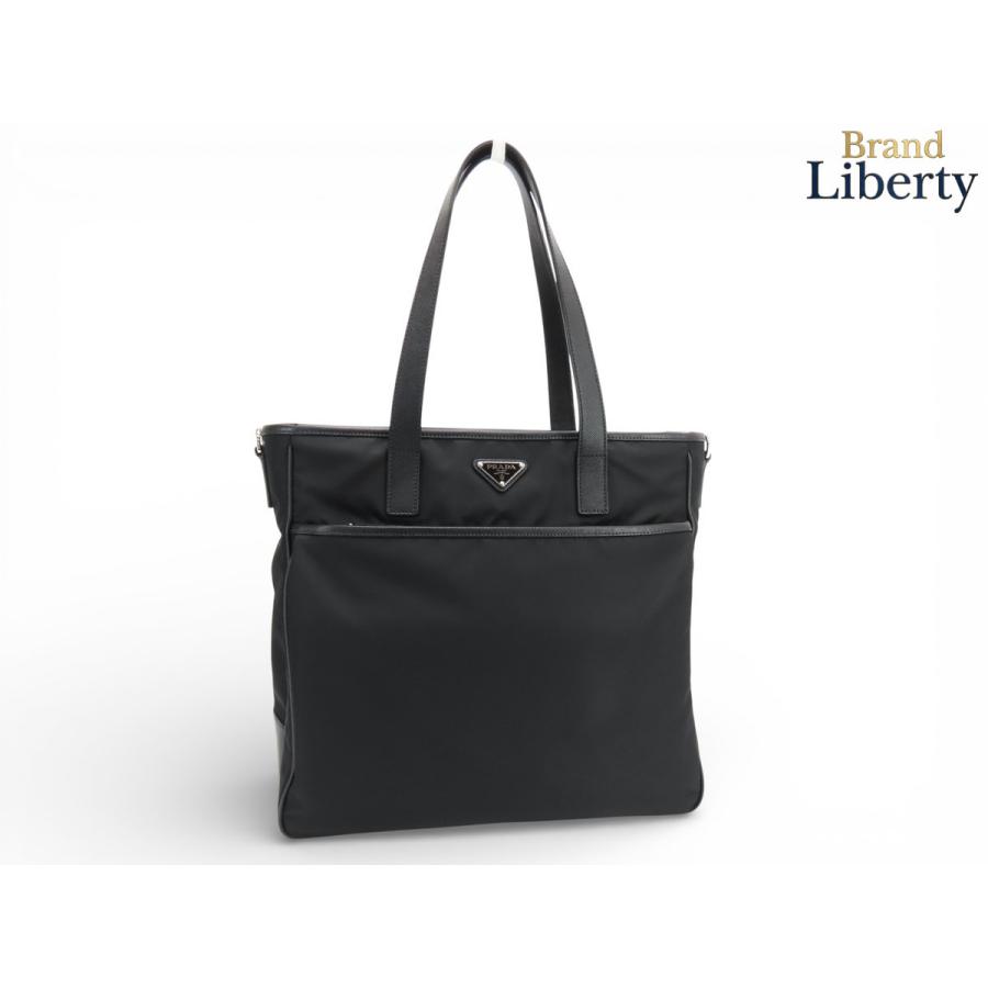 PRADA（プラダ） 美品 ナイロン サフィアーノ トライアングル トート